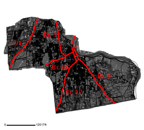 1934 Reference Map - Roads