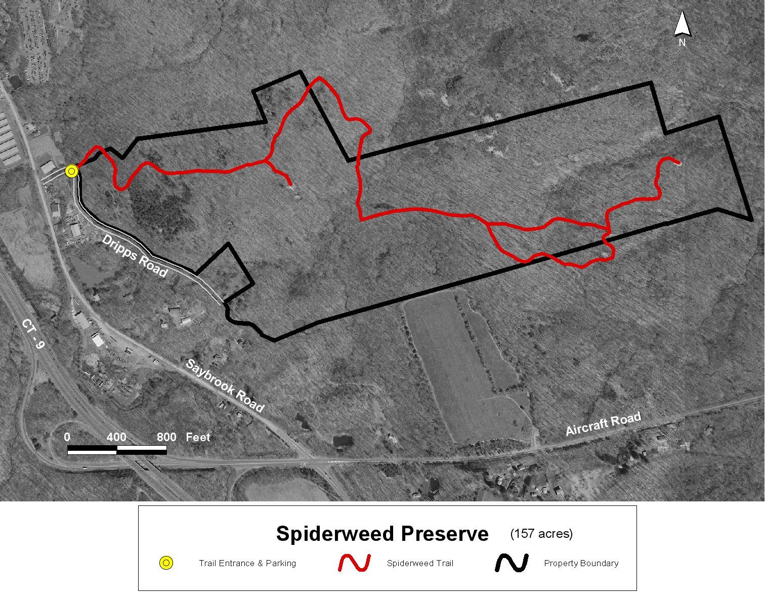 Spiderweed Property Aerial Photo Map