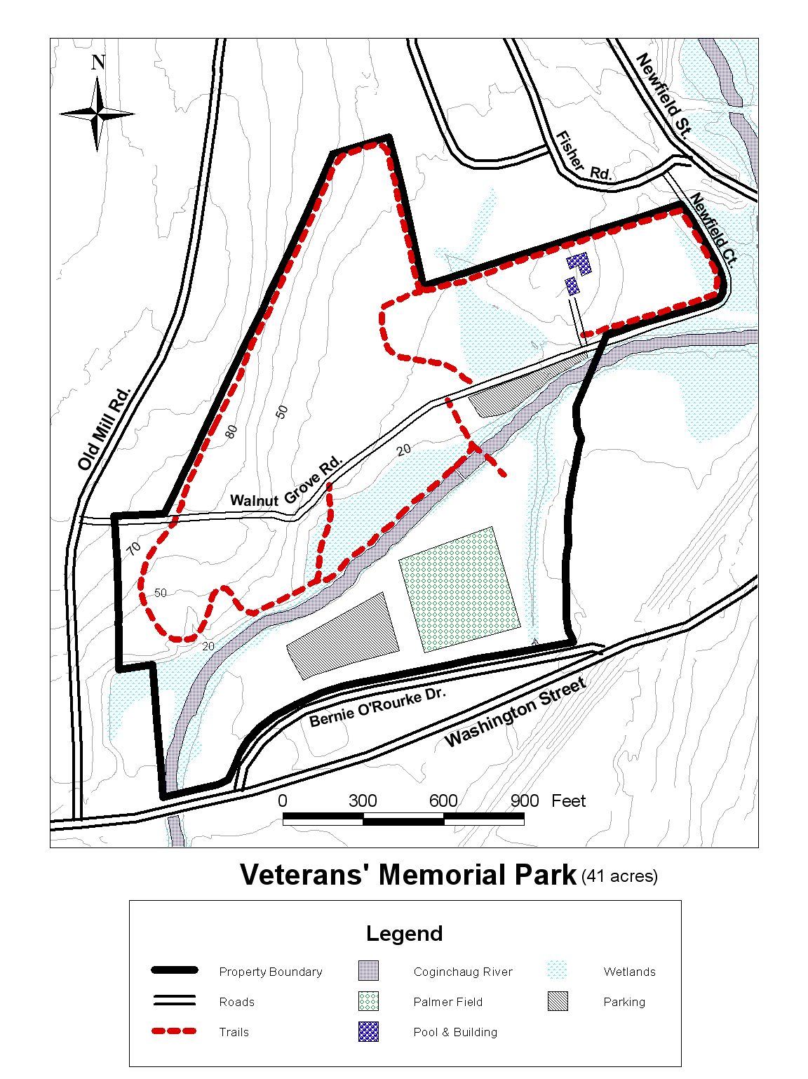 Veterans Park Property Color Map