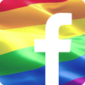 Facebook Icon with Pride Flag