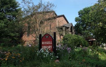 External view of Russell Library
